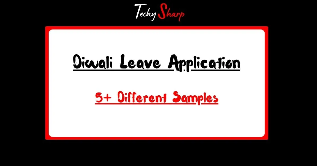 Diwali Leave Application